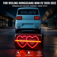 Feu arrière LED à motif cœur Nafu pour Wuling Hongguang MINI EV 2020-2022, ensemble de feux stop et clignotants, accessoires automobiles