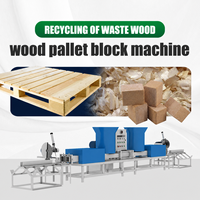Machine automatique robuste ThoYu 53kW 220V certifiée CE pour la fabrication de palettes à partir de copeaux de bois et de sciure