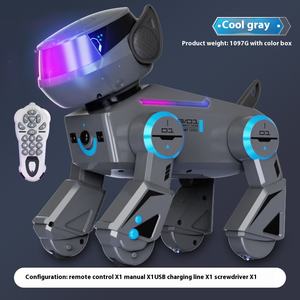 Zwarte Cyber Robot Hond Met Afstandsbediening Grensoverschrijdend Elektronisch Huisdier Ai Kunstmatige Intelligentie Stunt Monteur Hond Speelgoed - Product Image 6