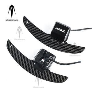 Leve del Cambio Magnetiche in Fibra di Carbonio e Pelle per <span class=keywords><strong>Audi</strong></span> B9 A3/A4/A5/Q5/Q7/Q8 <span class=keywords><strong>TT</strong></span> R8 B8.5 TTRS A1 S6 C8 C7 - Product Image 3