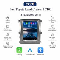Radio para Auto con Pantalla Vertical de 12.1 Pulgadas (06-11) para Toyota Land Cruiser LC100 / LX470, Unidad Principal Multimedia Inalámbrica con Android Auto y CarPlay