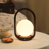 Décor de dôme en verre LED d'usine, sans fil 2000mAh 3d veilleuse couleur changeante led d'ambiance pour chambre à coucher