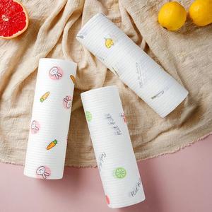 Disposable Printed Dish <b>Cloth</b> Rectangle Non Woven Fabric <b>Kitchen</b> Cleaning <b>Cloth</b> Random Color - Product Image 1