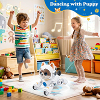 Ferngesteuerter Roboterhund Interaktives Haustier-Spielzeug Intelligenter Roboterhund mit Musik und Licht für Kinder Jungen Mädchen