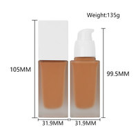Fond de teint marque privée végétalien sans cruauté couverture complète imperméable à l'eau longue durée peau foncée bronzant fond de teint correcteur