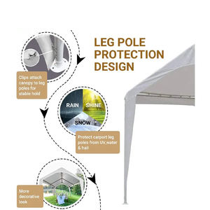 Abri <span class=keywords><strong>de</strong></span> voiture <span class=keywords><strong>en</strong></span> plastique PE robuste, abri <span class=keywords><strong>de</strong></span> stockage, couverture étanche, parc, <span class=keywords><strong>Garage</strong></span>, tente, Carport, <span class=keywords><strong>Garage</strong></span> - Product Image 4