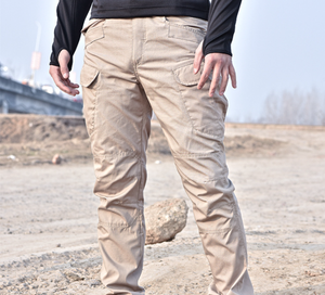 Pantalon cargo tactique multi-poches noir, vert, kaki pour sports de plein air et accessoires - Product Image 2