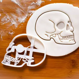 Zafferano teschio biscotti taglierina goffratura timbro Halloween cookie Cutter stampi teschi scheletro