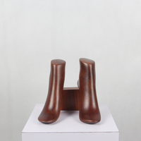 Présentoir pour chaussures de haute qualité, mannequin pour vitrine en bois de hêtre, noir