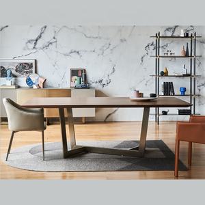 Mesa de Comedor Convertible de Metal de Diseño Minimalista y Alta Calidad, Juego de Mesa de Comedor Rectangular de 6 Plazas para Muebles de Hogar - Product Image 4