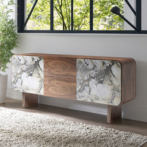 Usine <span class=keywords><strong>de</strong></span> meubles Guangdong Foshan <span class=keywords><strong>Buffet</strong></span> Art déco moderne en bois <span class=keywords><strong>de</strong></span> marbre naturel <span class=keywords><strong>pour</strong></span> les restaurants, les hôtels et les salles - Product Image 2