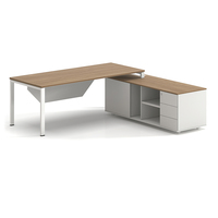 Muebles de Oficina, Escritorios de Oficina, Mesa de Madera, Gabinete de Oficina, Escritorio de Oficina en Forma de L para CEO, para Edificio de Oficinas