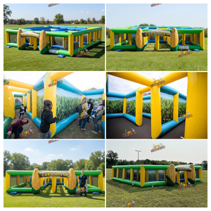<span class=keywords><strong>Labyrinthe</strong></span> gonflable commercial géant en PVC personnalisé, <span class=keywords><strong>labyrinthe</strong></span> gonflable à traverser pour enfants, parc à thème extérieur - Product Image 5