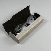 Étui de rangement portable pour lunettes, style littéraire minimaliste, luxe léger, rétro, haut de gamme, fait main, en bois grainé