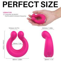 Doppelköpfiger Vibrierender Verriegelungs-Super-Matic Sexspielzeug Penis- und Klitoris-Stimulationsring für Paare