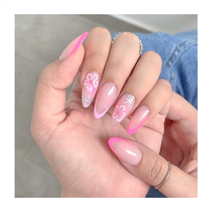 Les dernières tendances en matière de faux ongles longs de style européen et américain, forme cercueil, à presser - Product Image 5