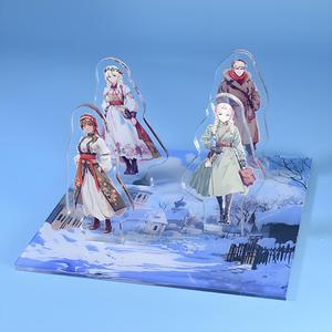 HanXin Customized Clear Acrylic Character Standee Cute Cartoon Anime Figurines Plastic Crafts Design for Unique Figurine Display