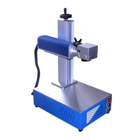 20W-60W JPT MOPA M7 Mesin Pengukir Laser Serat Pendingin Udara untuk Penandaan dan Pencetakan Laser pada Perhiasan, Papan Nama, PLT, BMP, DWG, DST