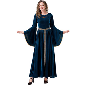 Disfraz de Halloween, Estilo Europeo Medieval Renacentista, Disfraz de Reina del Palacio, Cosplay, Actuación, Princesa, Fiesta, Vestido de <span class=keywords><strong>Drama</strong></span> - Product Image 3