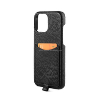 Etui en cuir véritable pour iPhone 13 14 15 16 Pro Max Etui peinture à l'huile pour iPhone Etui pour iPhone