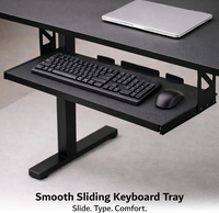Bureau debout électrique moderne avec plateau pour clavier intégral en acier allié, hauteur réglable, pour usage domestique ou professionnel