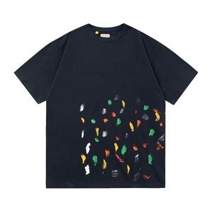 Camiseta lavada barata suelta con estampado Retro de moda de verano para hombre de alta calidad, camiseta de manga corta antigua de algodón al por mayor - Product Image 2