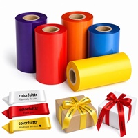 Anti-Statik Merah Tahan Alkohol 100mm X 300m Kompatibel Matte Silver PET Dekorasi Buket Bunga Tersedia Branding Kustom