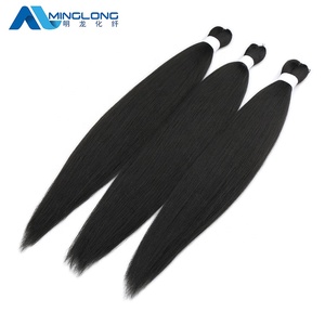 Extensiones de ganchillo para cabello africano, trenza fácil, cabello trenzado sintético preestirado, ombré - Product Image 5