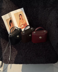 Sac fourre-tout rétro de haute qualité pour femme 2026, en cuir véritable, sac à main de soirée, petite pochette carrée avec fermoir pour sacs de fête - Product Image 2