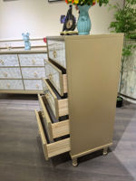 Commode en bois à tiroirs multiples sur mesure, meubles de chambre à coucher, armoire de rangement en bois, 3/5 tiroirs, commode d'angle moderne