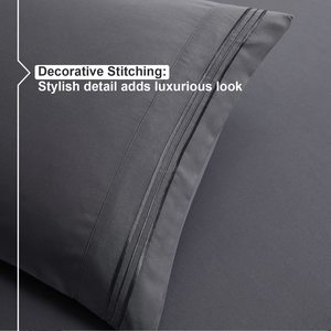 Premium 4 piezas Juegos de cama Cama Heet Cama Faldas Hotel Ropa de cama Colcha colorida - Product Image 6