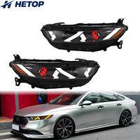 Phares avant Hetop pour Accord 11e génération 2023-2025 – Amélioration des feux avant de voiture à LED avec DRL et accessoires style « Demon Eye »