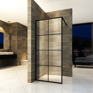 <span class=keywords><strong>Sanitaires</strong></span> Verre À Pied-dans la Porte De Douche Avec Cadre En Aluminium BL-F401 - Product Image 1