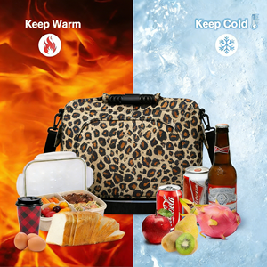 กระเป๋าเก็บความเย็นขนาดใหญ่แบบกันน้ำ พิมพ์โลโก้แบรนด์ได้ตามต้องการ  กระเป๋าเก็บความเย็นแบบขยายได้สำหรับใส่อาหารกลางวัน - Product Image 2