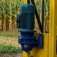 YIJINCHENG Petite Foreuse Portable 80m Entièrement Automatique Télescopique 380V/220V pour Puits d'Eau, Machine de Forage de Puits, Ferme et Jardin