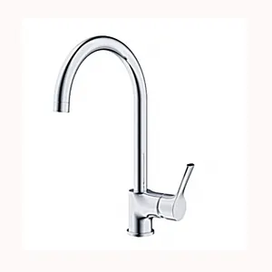 Momali China Supplier Factory Price Single Handle Gooseneck unique design handle brass Kitchen Taps And Mixers faucet