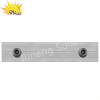 Connecteur de Rail en aluminium photovoltaïque solaire en gros épissure de Rail de profil de montage solaire