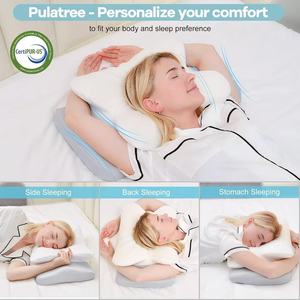 Ergonomic Orthopedic <b>Memory</b> <b>Foam</b> Cervical <b>Pillow</b> Modern Star Fabric Neck Support for <b>Side</b> Stomach <b>Sleepers</b> Bed Pain Relief - Product Image 6