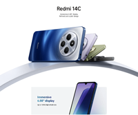 Smartphone Redmi 14C, 8 Go de RAM, 256 Go de ROM, processeur octa-core, 90 Hz, double SIM, LTE, écran HD 6,88 pouces, résistant aux chocs, jeu, reconnaissance faciale