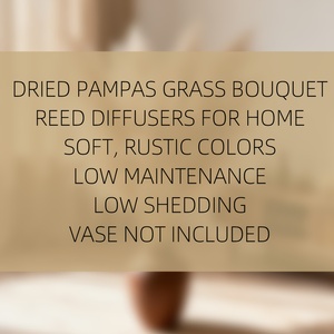 Hierba de Pampas Premium, 12 Tallos de 32 Pulgadas, Naturalmente Esponjosa y de Bajo Mantenimiento, Cuidado Cero, Perfecta para Rellenar Jarrones Grandes en Cualquier Espacio - Product Image 5