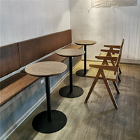Tables et chaises à manger Ensembles de canapés de restaurant Meubles de cantine commerciale Restaurant moderne Restauration rapide Sièges de stand en bois