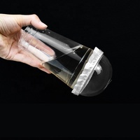 Gobelets jetables en plastique PP pour micro-ondes avec couvercle, capacité 500 ml et 700 ml, impression personnalisée UV/sérigraphie, pour boissons froides et collations