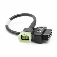 Cable Adaptador de Diagnóstico para Motocicleta OBD2 de 16 Pines a 6 Pines, J2534 CAN FD, Lector de Códigos, Escáner, Conector