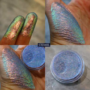 ผงสีอายแชโดว์แบบหลายสีประกายโฮโลแกรมสำหรับดวงตาหนังไมกา - Product Image 6