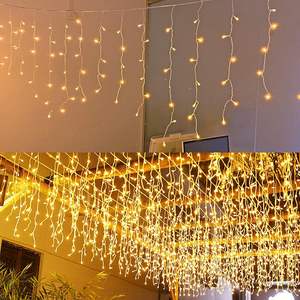 LEDs 120 3*1M allungabile a LED ghiacciolo luci corte di luce fatata giardino di casa festa di nozze in rame natale <span class=keywords><strong>soffitto</strong></span> appeso - Product Image 1