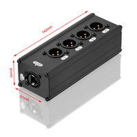 Bochara RJ45 à 4 canaux 3Pin XLR Audio/DMX sur l'extension de câble réseau pour l'éclairage sonore de scène et le studio d'enregistrement