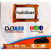 Récepteur numérique HOLAbox DVB-T2 H.264 Colombie TDT 1080p HD USB EPG Sous-titres multilingues 600CH Auto PAL NTSC Alimentation Mémoire