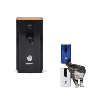 Dogness-dispensador de alimentos para mascotas con Control remoto por WiFi, cámara de gran angular HD, dispensador interactivo de tratamiento, alimentador de perros, Control por aplicación