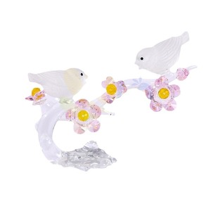 Adorno de pájaro con forma de rama de cristal, decoración para el hogar, regalo para parejas y amigos - Product Image 5