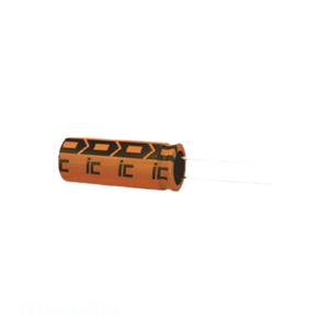 Condensateur électrolytique/IC 337KXM100M 330 uF à montage traversant - Product Image 1